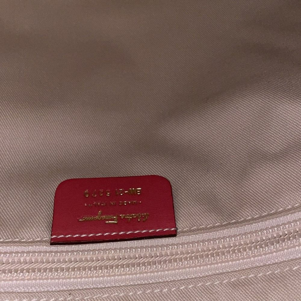 🩷 Salvatore Ferragamo Marisa Gancini Suede large purse pink - Picture 13 of 15